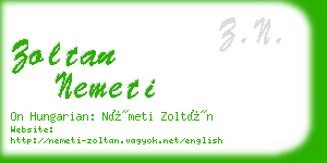 zoltan nemeti business card